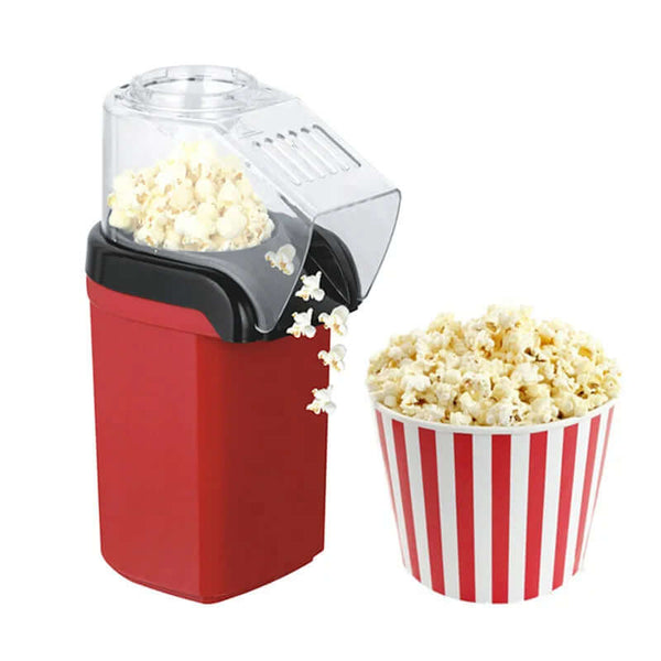 Vavilion Popcorn Maker Machine producing fresh popcorn, ideal for smart home living, eco-friendly gadget for modern kitchen.