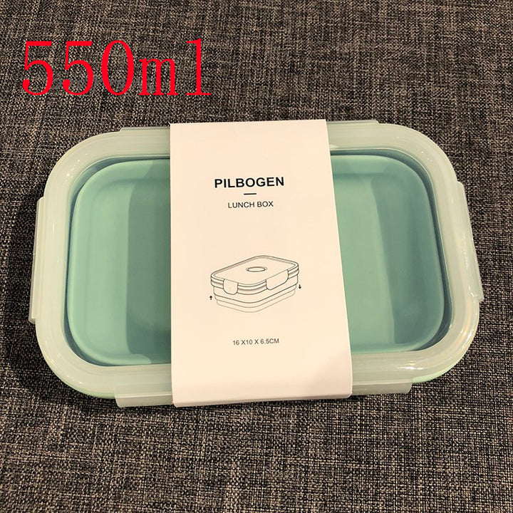 Silicone Lunch Box - Microwave-Safe Round Bowl for Adults