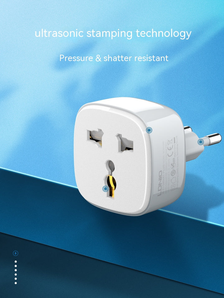 Smart Home Socket - Remote Control EU & UK Plug Adapter with Timer