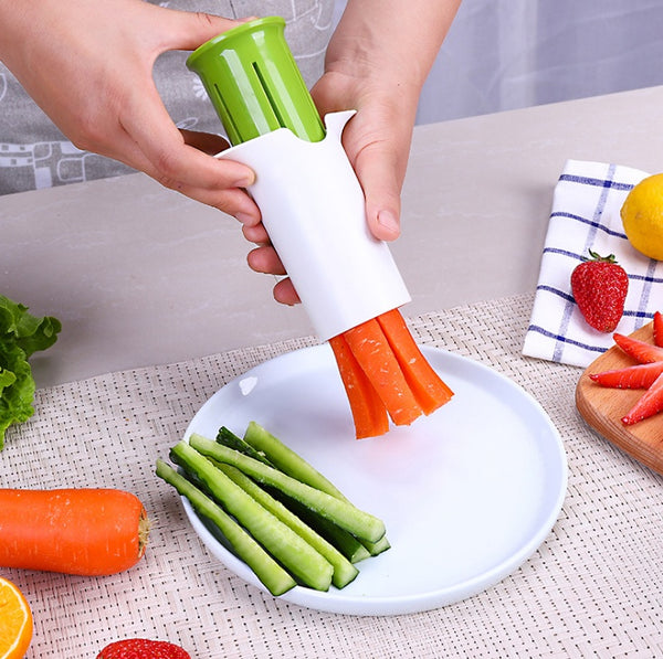 Creative Vegetable & Fruit Cutter – Cucumber, Carrot, Strawberry Slicer & Splitter