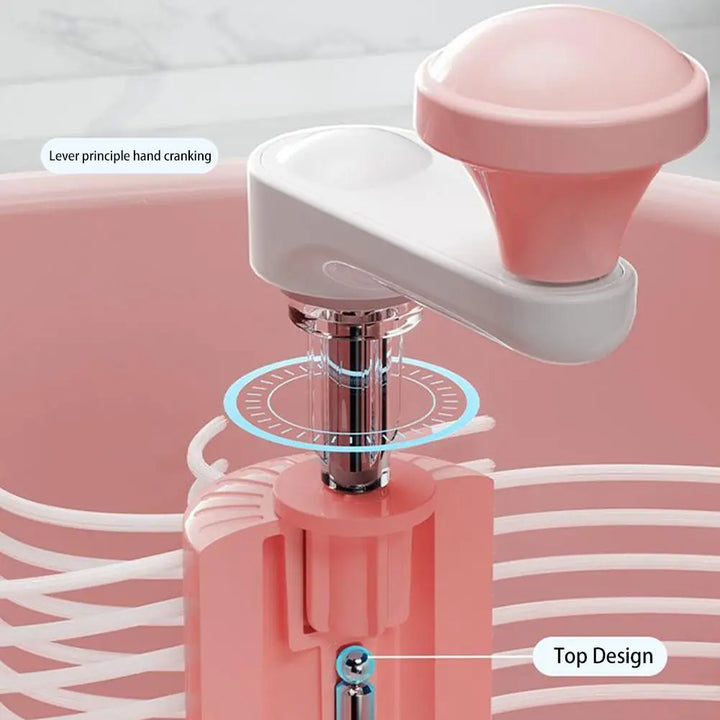 Fruit Cleaner Spinner with rotary crank for effortless fruit washing by Vavilion, ideal eco-friendly kitchen gadget for modern homes.