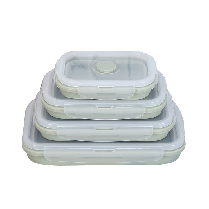 Silicone Lunch Box - Microwave-Safe Round Bowl for Adults