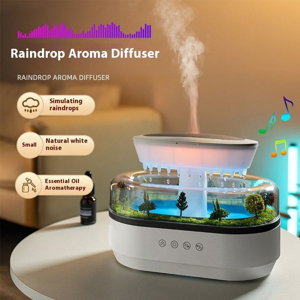 Raindrop Aroma Diffuser | White Noise Humidifier & Essential Oil Diffuser