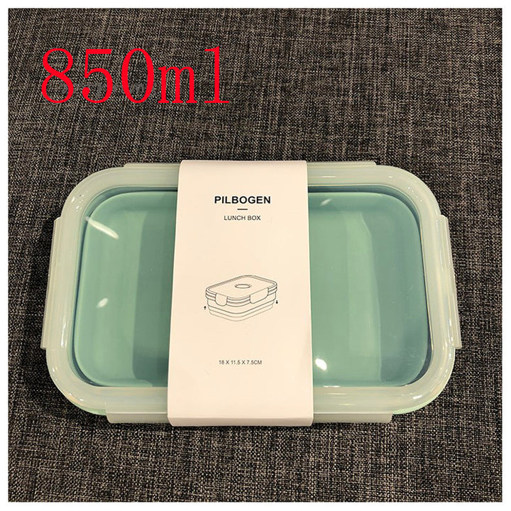 Silicone Lunch Box - Microwave-Safe Round Bowl for Adults