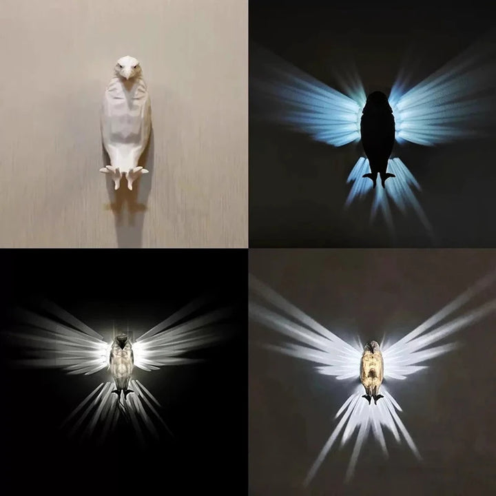 Owl & Eagle Wall Lamp - 3D Animal Projector Light for Home Decor