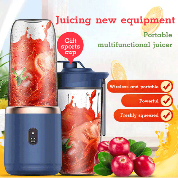 6-Blade Portable Blender – USB Charging Mini Juicer & Smoothie Maker