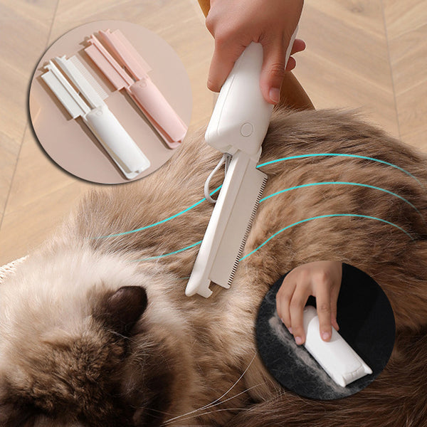 Pet Groomer Hair Removal Brush – Cat & Dog Grooming Massage Epilator