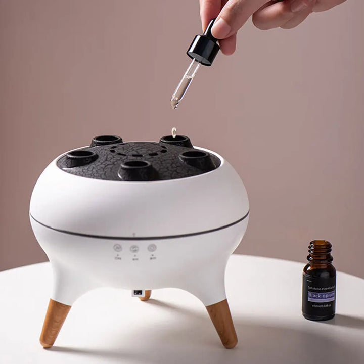 Jellyfish-shaped humidifier with essential oil diffusion and color changing lights