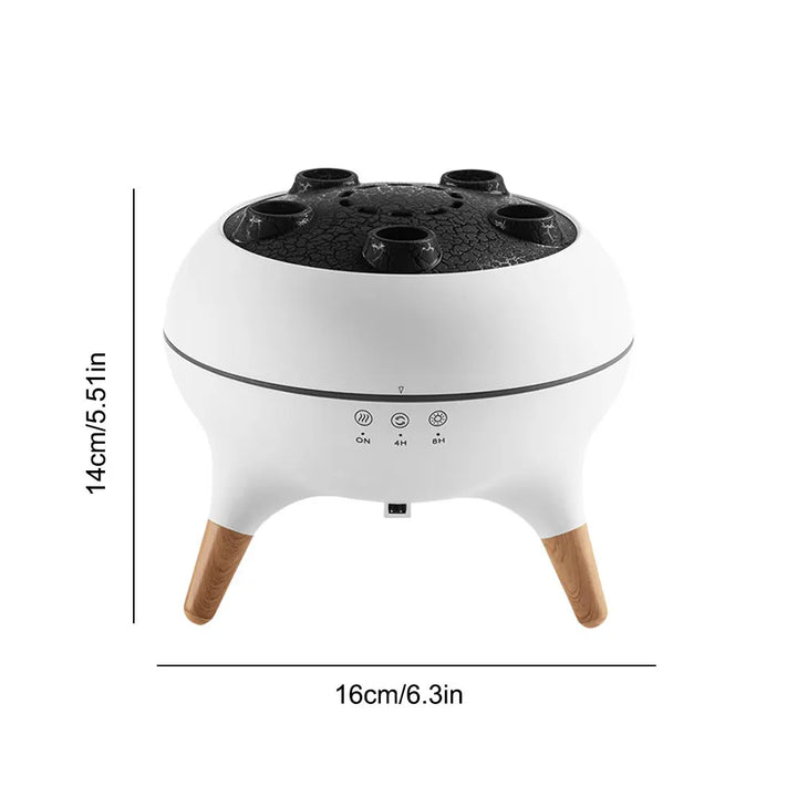 Jellyfish-shaped humidifier with essential oil diffusion and color changing lights