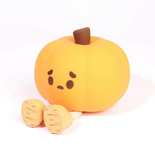 Cute pumpkin-shaped night light with touch dimming and timer